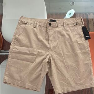Oakley Tan Flat Front Shorts for Casual Comfort